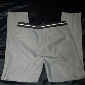 Zara Basic Trousers Jogger Waist Striped Pants